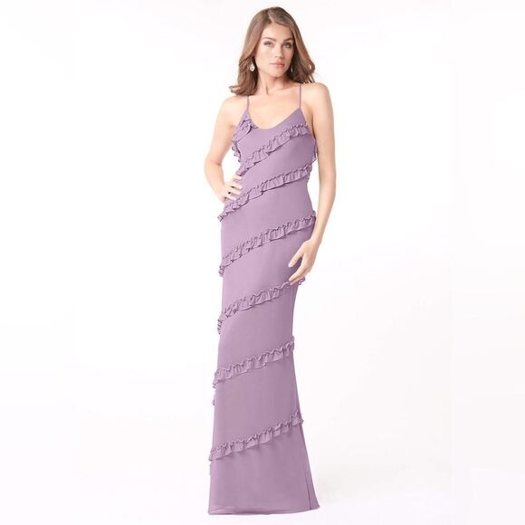 Azazie Harlow bridesmaid dress plum color size 4 NWT in packaging - Picture 1 of 6